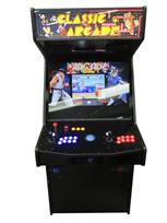 1183 2-player, blue buttons, red buttons, lighted, blue trackball, black trim, spinner, classic arcades